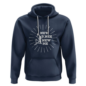 Knee Bone Skeleton Hoodie Knee Replacement Surgery Recovery New Knee New Me TS02 Navy Printyourwear