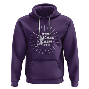 Knee Bone Skeleton Hoodie Knee Replacement Surgery Recovery New Knee New Me TS02 Purple Printyourwear