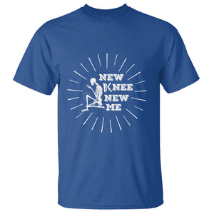 Knee Bone Skeleton T Shirt Knee Replacement Surgery Recovery New Knee New Me TS02 Royal Blue Printyourwear