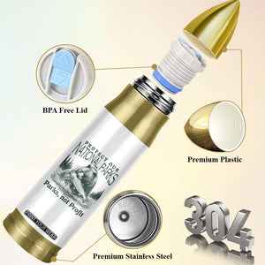 Protect Our National Parks Bullet Tumbler Parks Not Profits Retro Bear Nature Graphic TS02 Print Your Wear