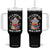 Its A Good Day To Read Book Tumbler With Handle Cute Elephant Reading Across America TS02 One Size: 40 oz Black Print Your Wear