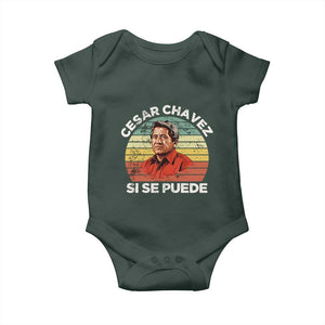 Cesar Chavez Baby Onesie Si Se Puede Mexican Hispanic Heritage Month Vintage TS02 Print Your Wear