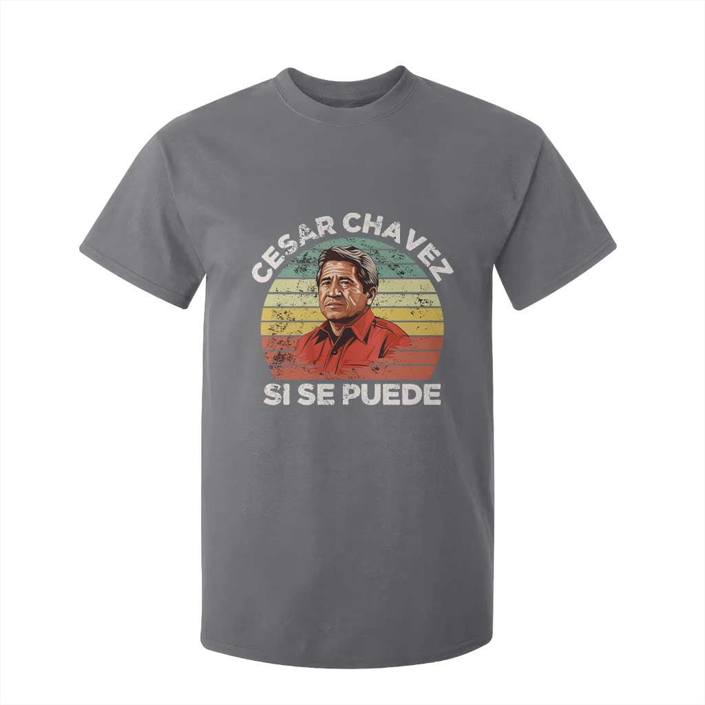 Cesar Chavez T Shirt For Kid Si Se Puede Mexican Hispanic Heritage Month Vintage TS02 Charcoal Print Your Wear