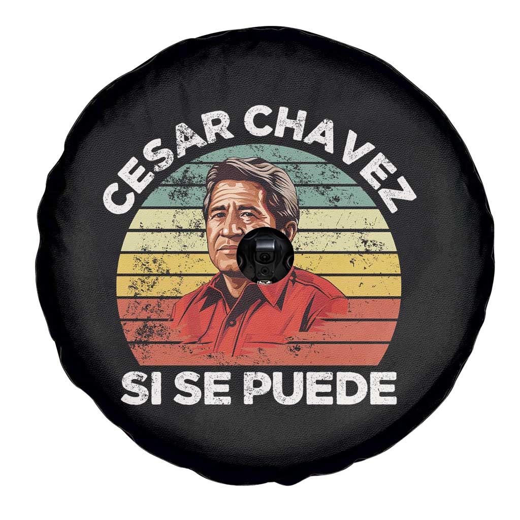 Cesar Chavez Spare Tire Cover Si Se Puede Mexican Hispanic Heritage Month Vintage TS02 Print Your Wear