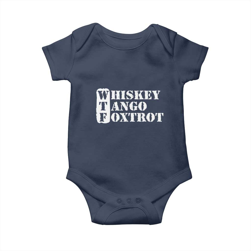 WTF Whiskey Tango Foxtrot Baby Onesie Military Phonetic Alphabet Funny TS02 Navy Print Your Wear