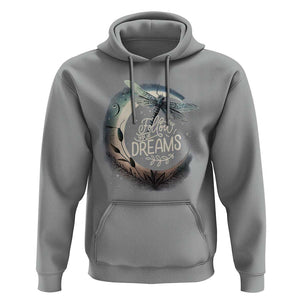 Dragonfly Hoodie Follow Your Dream Moon Child Dragonfly Dreamer Inspirational Shirt for Women, Dragonfly T-shirt, Dragonfly Gift, Insect Lover Shirt, Spiritual Shirt TS02 Sport Gray Print Your Wear
