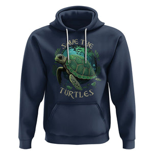 Ocean Day Hoodie Save The Turtles Sea Life TS02 Navy Printyourwear