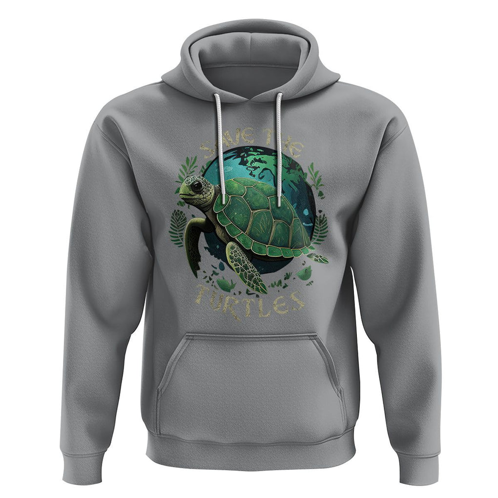 Ocean Day Hoodie Save The Turtles Sea Life TS02 Sport Gray Printyourwear