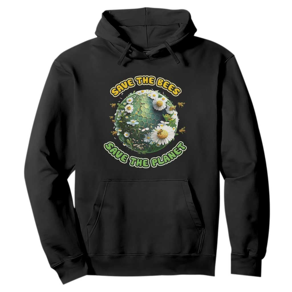 Earth Day Hoodie Save The Bees Save The Planet Beekeeper TS02 Black Printyourwear
