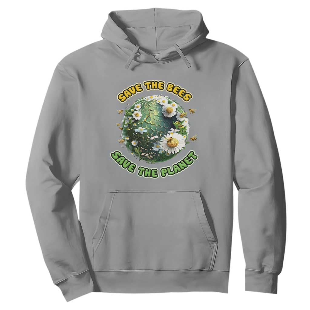 Earth Day Hoodie Save The Bees Save The Planet Beekeeper TS02 Sport Gray Printyourwear