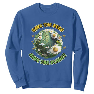 Earth Day Sweatshirt Save The Bees Save The Planet Beekeeper TS02 Royal Blue Printyourwear