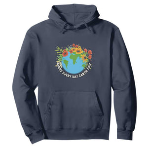 Earth Day Hoodie Make Everyday Green Planet TS02 Navy Printyourwear