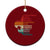Retro Scout Law Values Ceramic Ornament Vintage Fleur-de-Lis TS02 1pc Red Print Your Wear