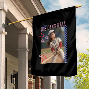 Hit The Dang Ball Funny Doll Baseball Graphic Garden Flag Sassy Sports Fan Gift TS02 Print Your Wear