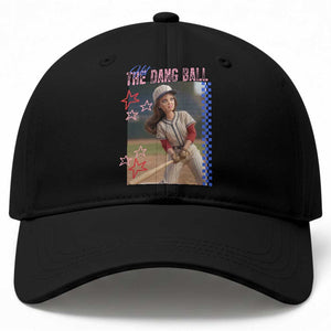 Hit The Dang Ball Funny Doll Baseball Graphic Baseball Cap Sassy Sports Fan Gift TS02 Print Your Wear