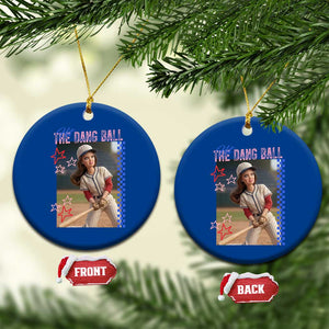 Hit The Dang Ball Funny Doll Baseball Graphic Ceramic Ornament Sassy Sports Fan Gift TS02 1pc Blue Print Your Wear