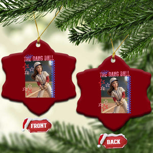 Hit The Dang Ball Funny Doll Baseball Graphic Ceramic Ornament Sassy Sports Fan Gift TS02 Print Your Wear