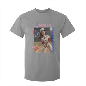 Hit The Dang Ball Funny Doll Baseball Graphic T Shirt For Kid Sassy Sports Fan Gift TS02 Sport Gray Print Your Wear