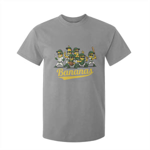 Cool Bananas Squad Playing Baseball Graphic T Shirt For Kid for Sports Fans Entertainment TS02 Sport Gray Print Your Wear