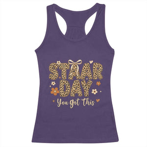 Groovy Leopard STAAR Day Racerback Tank Top You Got This Motivational Teacher Sayings TS02 Purple Print Your Wear