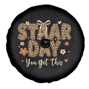 Groovy Leopard STAAR Day Spare Tire Cover You Got This Motivational Teacher Sayings TS02 Print Your Wear