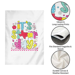 Groovy Texas STAAR Day Garden Flag Don't Stress Do Your Best Teacher Student Motivation TS02 Print Your Wear