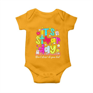Groovy Texas STAAR Day Baby Onesie Don't Stress Do Your Best Teacher Student Motivation TS02 Gold Print Your Wear
