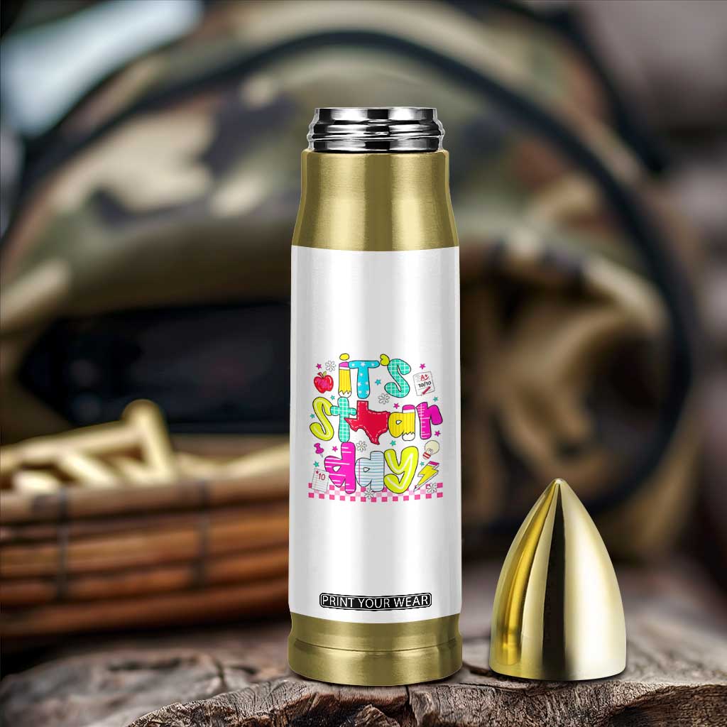 Groovy Texas STAAR Day Bullet Tumbler Don't Stress Do Your Best Teacher Student Motivation TS02 Print Your Wear