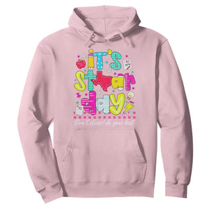 Groovy Texas STAAR Day Hoodie Don't Stress Do Your Best Teacher Student Motivation TS02 Light Pink Print Your Wear