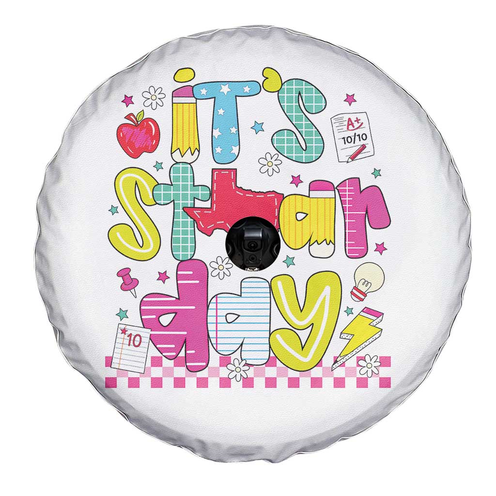 Groovy Texas STAAR Day Spare Tire Cover Don't Stress Do Your Best Teacher Student Motivation TS02 Print Your Wear