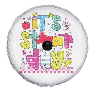 Groovy Texas STAAR Day Spare Tire Cover Don't Stress Do Your Best Teacher Student Motivation TS02 Print Your Wear