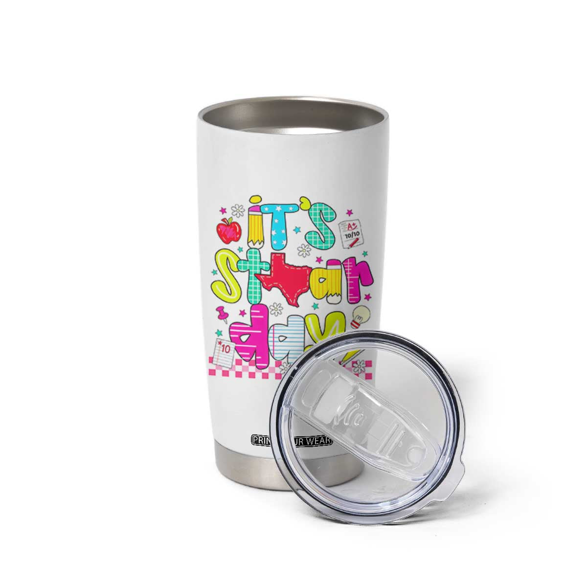 Groovy Texas STAAR Day Tumbler Cup Don't Stress Do Your Best Teacher Student Motivation TS02 Print Your Wear