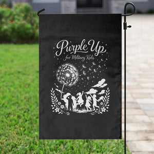 Purple Up For Military Kids Dandelion Inspirational Garden Flag Month of the Military Child Awareness Brat Support TS02 Print Your Wear
