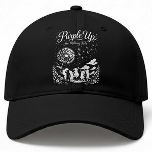 Purple Up For Military Kids Dandelion Inspirational Baseball Cap Month of the Military Child Awareness Brat Support TS02 Print Your Wear