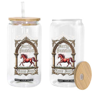 Derby Passion Runs Deep Elegant Horse Racing Glass Can Vintage Gothic Arch Equestrian Thoroughbred Lover TS02 Print Your Wear