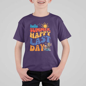 Summer Break T Shirt For Kid Happy Last Day of School Teacher Student Hello Summer TS02 Purple Print Your Wear
