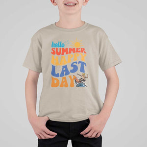 Summer Break T Shirt For Kid Happy Last Day of School Teacher Student Hello Summer TS02 Sand Print Your Wear