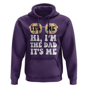 Funny Retro Dad Hoodie It's Me Hi I'm The Dad It's Me Father's Day TS02 Purple Print Your Wear