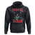 Football Dad Hoodie Skull With Helmet Rugby Father's Day TS02 Black Print Your Wear