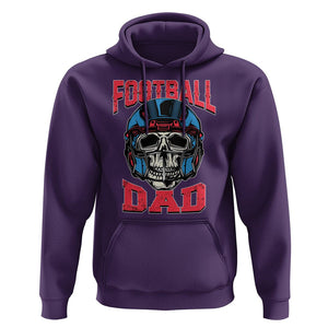 Football Dad Hoodie Skull With Helmet Rugby Father's Day TS02 Purple Print Your Wear