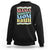 Retro Groovy Mama Sweatshirt Mama Mommy Mom Bruh Funny Mother's Day TS02 Black Printyourwear