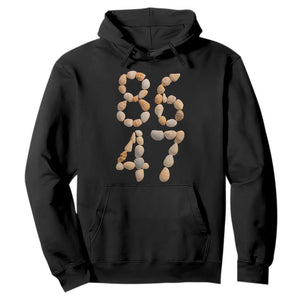 86 47 Seashell Subtle Summer Coastal Graphic Hoodie Viral Beach Walk Political Satire TS02 Black Print Your Wear