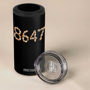 86 47 Seashell Beach Walk Graphic 4 in 1 Can Cooler Tumbler Subtle Coastal Summer Political Satire TS02 Print Your Wear