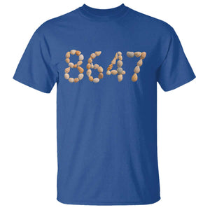 86 47 Seashell Beach Walk Graphic T Shirt Subtle Coastal Summer Political Satire TS02 Royal Blue Print Your Wear