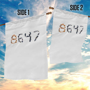 86 47 Seashell Graphic Subtle Summer Coastal Garden Flag Viral 2026 Beach Walk Political Satire TS02 Print Your Wear