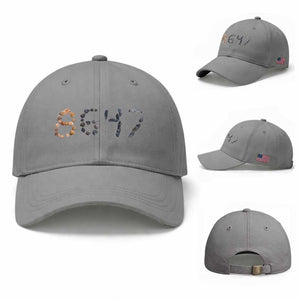 86 47 Seashell Graphic Subtle Summer Coastal Baseball Cap Viral 2026 Beach Walk Political Satire TS02 Baseball Cap Universal Fit Sport Gray Print Your Wear