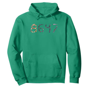 86 47 Seashell Graphic Subtle Summer Coastal Hoodie Viral 2026 Beach Walk Political Satire TS02 Irish Green Print Your Wear