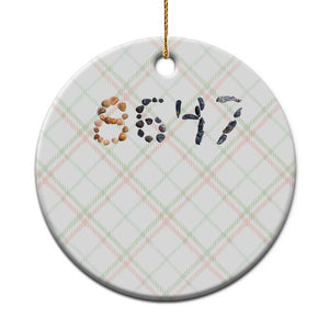 86 47 Seashell Graphic Subtle Summer Coastal Ceramic Ornament Viral 2026 Beach Walk Political Satire TS02 1pc Christmas Plaid Print Your Wear