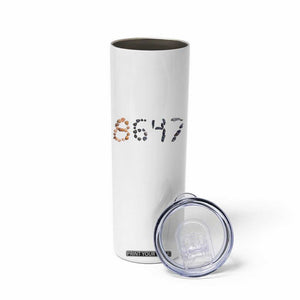 86 47 Seashell Graphic Subtle Summer Coastal Skinny Tumbler Viral 2026 Beach Walk Political Satire TS02 Print Your Wear