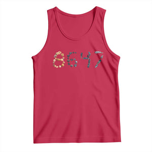 86 47 Seashell Graphic Subtle Summer Coastal Tank Top Viral 2026 Beach Walk Political Satire TS02 Red Print Your Wear
